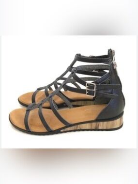 Women's Strappy Black Gladiator Sandals